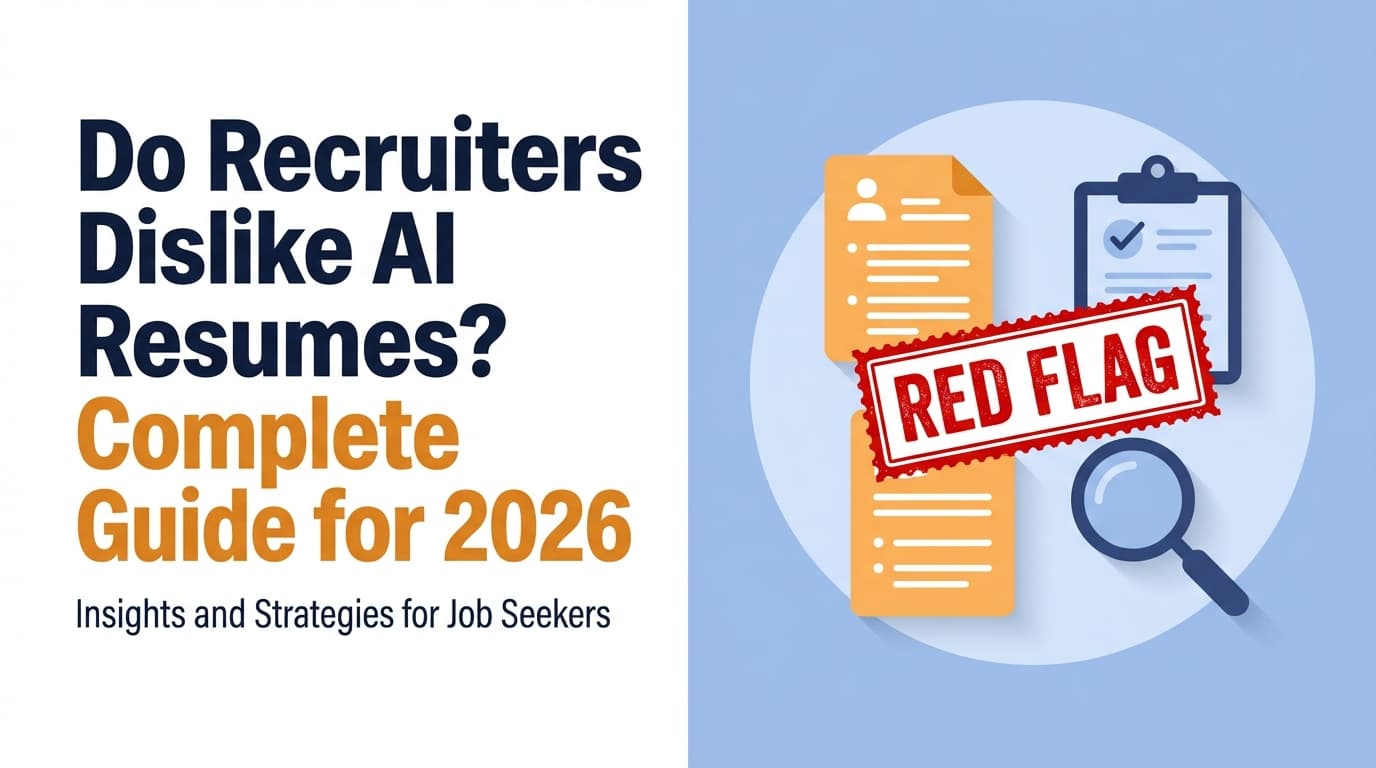 Do Recruiters Dislike AI Resumes? Complete Guide for 2026 (How to Use AI Without Getting Rejected)