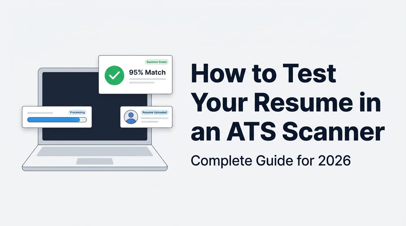 How to Test Your Resume in an ATS Scanner: Complete Guide for 2026 (With a Repeatable QA Checklist)
