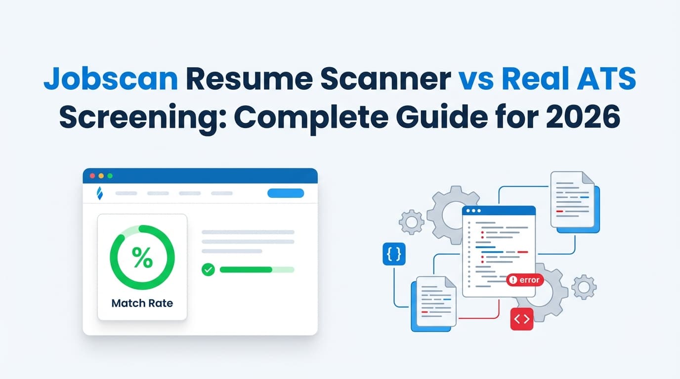 Jobscan Resume Scanner vs Real ATS Screening: Complete Guide for 2026 (What Match Scores Really Mean)