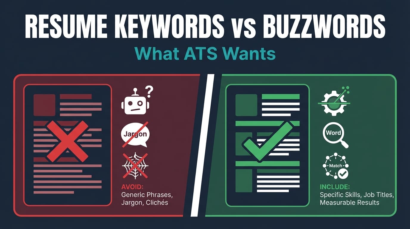Resume Keywords vs. Buzzwords: What ATS Wants (Complete Guide for 2026 + Examples)