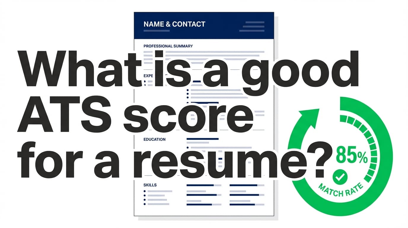 What Is a Good ATS Score for a Resume? Complete Guide for 2026 (Realistic Benchmarks + How to Improve)