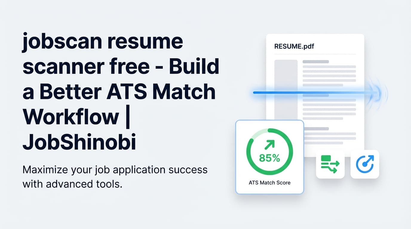 jobscan resume scanner free - Build a Better ATS Match Workflow | JobShinobi