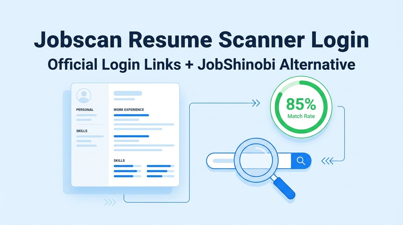 jobscan resume scanner login - Official Login Links + JobShinobi ...