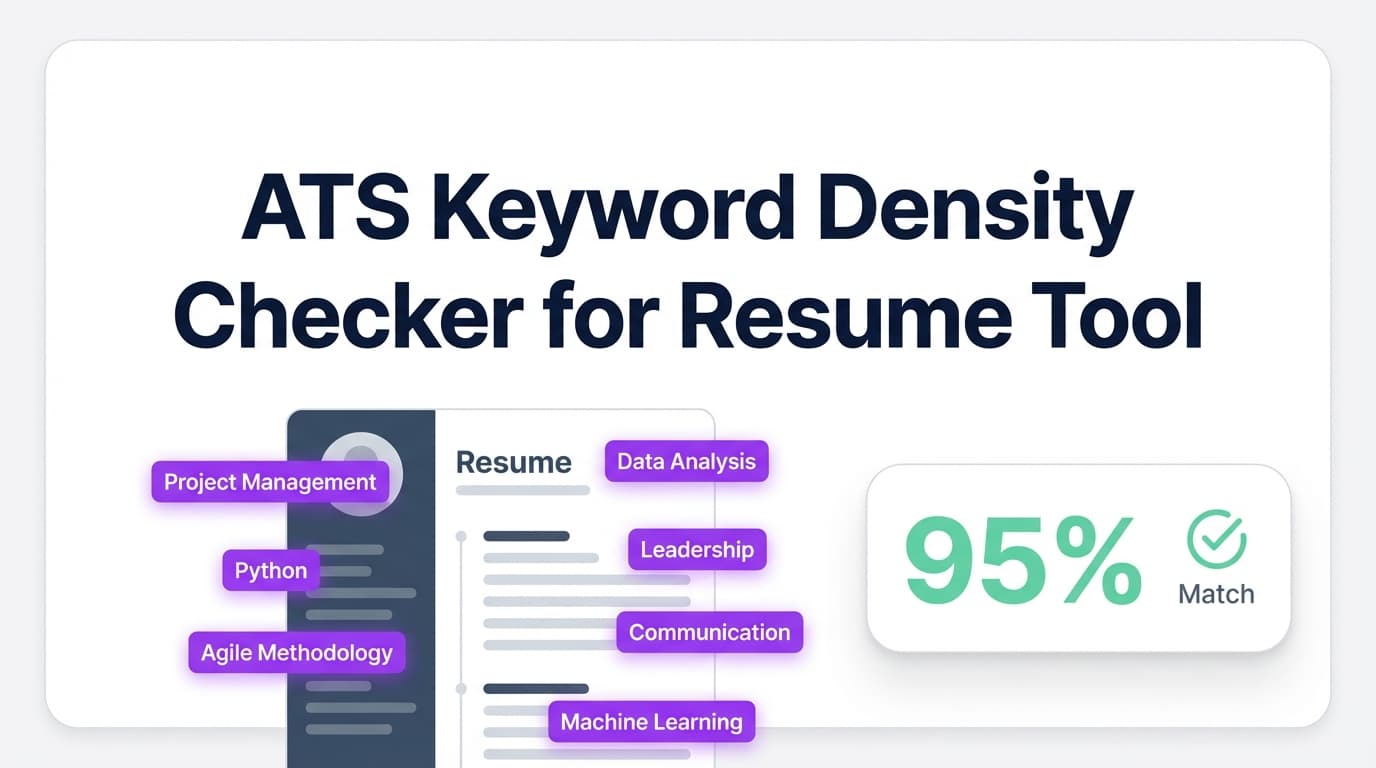 Ats Keyword Density Checker For Resume - Find Missing & Overused ATS Keywords | Try Free