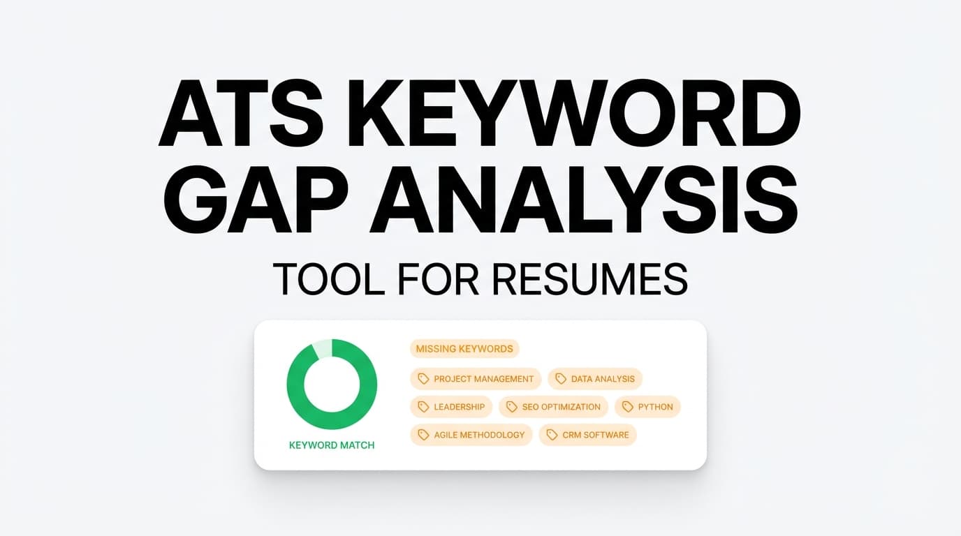 ats keyword gap analysis tool for resume