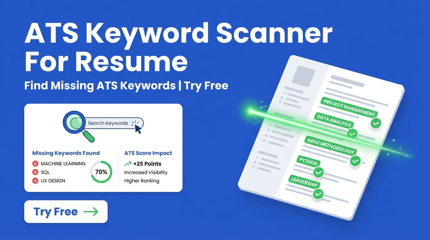 Ats Keyword Scanner For Resume - Find Missing ATS Keywords | Try Free
