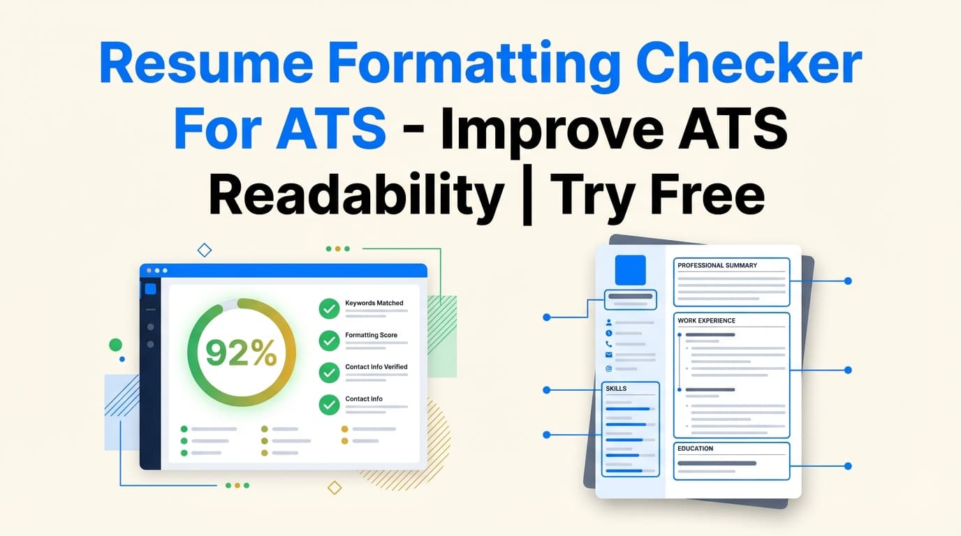 Format Plus Resume Formatting Checker For ATS - Improve ATS Readability | Try Free
